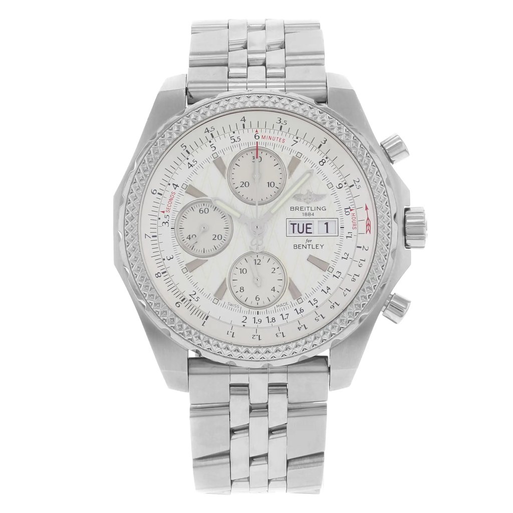 Front Full View Of Breitling A1336313/G680-981A Stainless Steel Watch Display Model Condition {Product Condition}