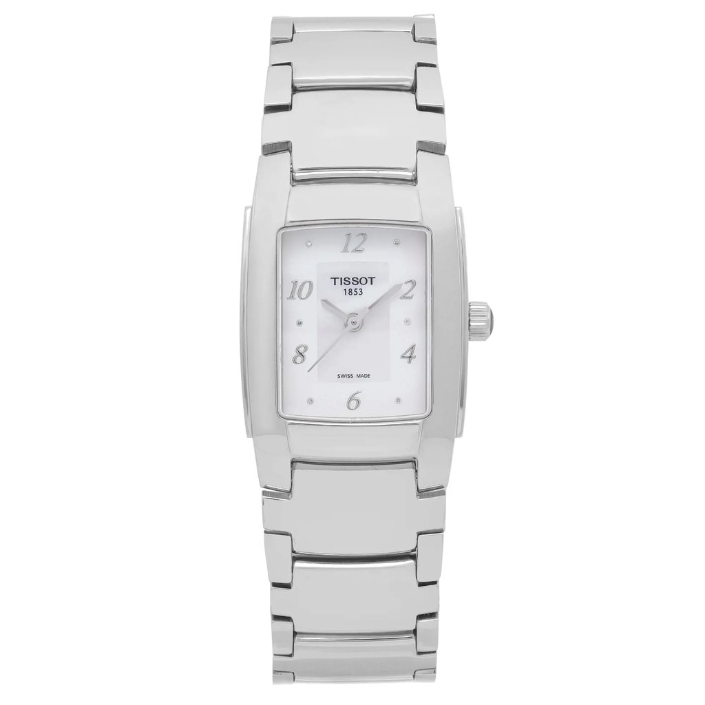 Front Full View Of Tissot T073.310.11.017.00 Stainless Steel Watch Display Model Condition Excellent