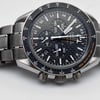 Up Close Front Facing Picture Of OMEGA 321.90.44.52.01.001 Titanium Watch New With Defects Condition