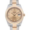 Up Close Front Facing Picture Of Rolex 126303-0009 Stainless Steel Watch Display Model Condition