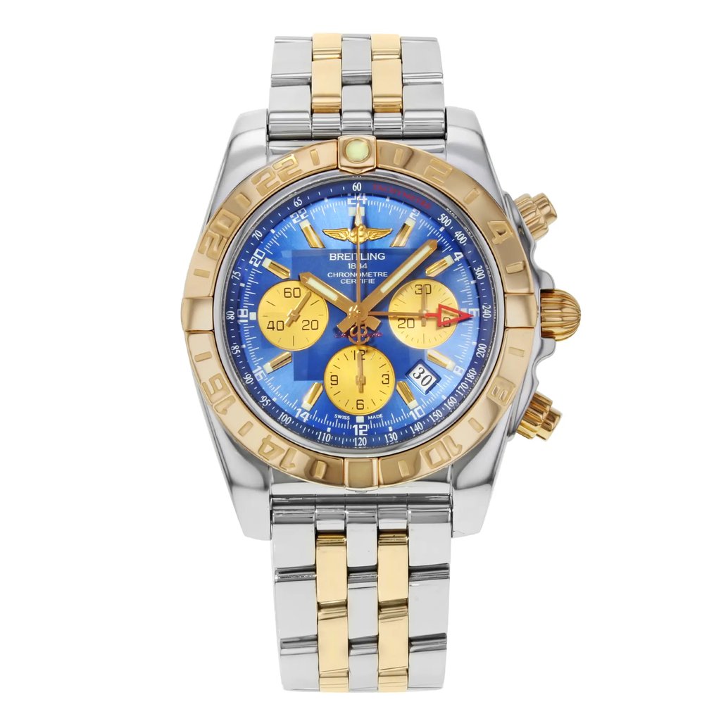 Front Full View Of Breitling CB042012/C858-375C Stainless Steel Watch Display Model Condition {Product Condition}