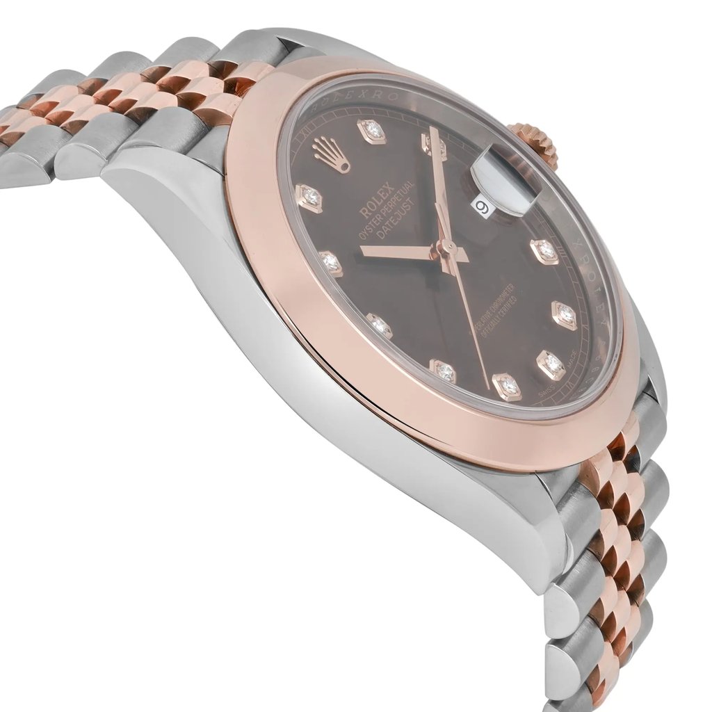 View Of Opposite Crown Facing Side Of Rolex 126301 Stainless Steel Watch Pre Owned Condition