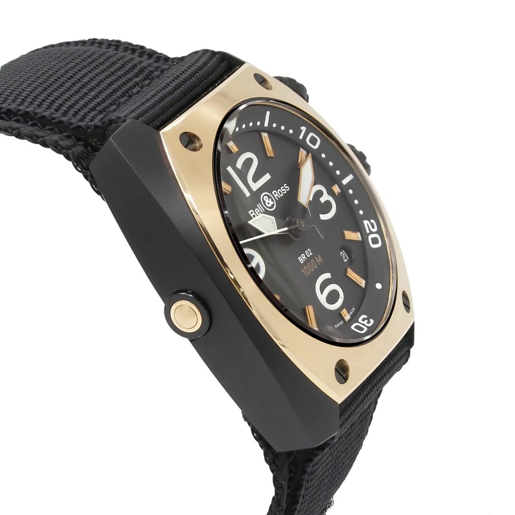 4th image of Bell & Ross br02_pinkgold_ca Wristwatch, PreOwned condition