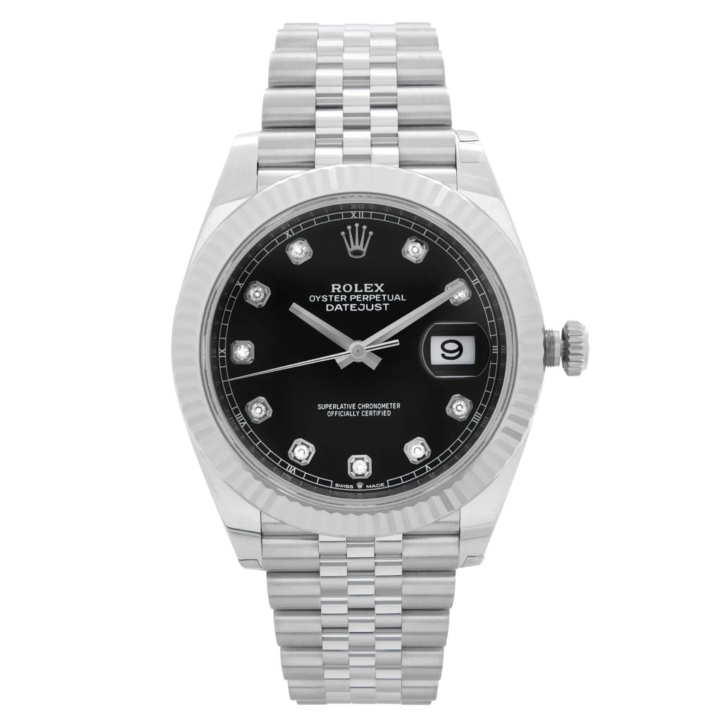 Front Full View Of Rolex 126334 Stainless Steel Watch New Condition {Product Condition}