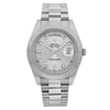 Front Full View Of Rolex 218239 White Gold Watch Pre Owned Condition {Product Condition}