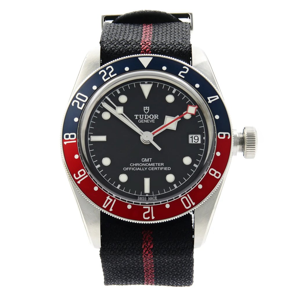 Front Full View Of TUDOR M79830RB-0003 Stainless Steel Watch Unworn Condition {Product Condition}