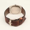 Back View Of Snap Back Case And Closed Leather Band Of Rolex 4233 Watch Pre Owned Condition