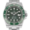 Up Close Front Facing Picture Of Rolex 116610LV Stainless Steel Watch Pre Owned Condition