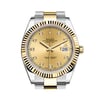 Up Close Front Facing Picture Of Rolex 126333 Stainless Steel Watch Unworn Condition