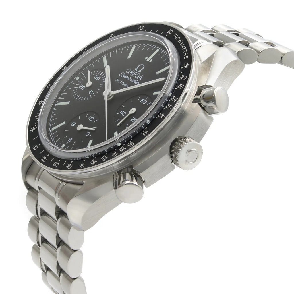 View Of Crown Facing Side Of OMEGA 3539.50.00 Stainless Steel Watch Pre Owned Condition