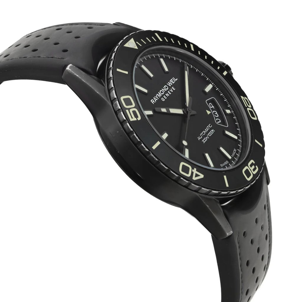 View Of Opposite Crown Facing Side Of RAYMOND WEIL 2760-SB1-20001 Stainless Steel Watch Pre Owned Condition