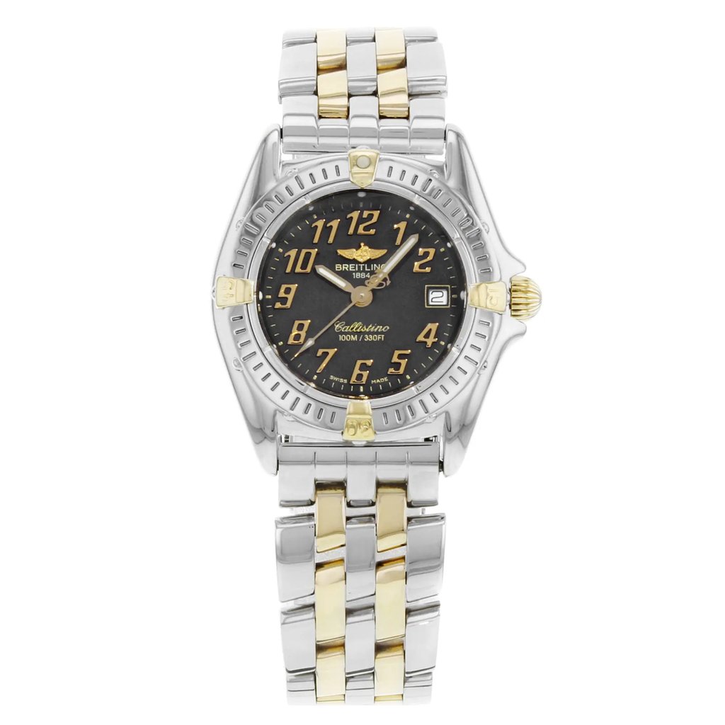 Front Full View Of Breitling B52045.1 Stainless Steel Watch Pre Owned Condition {Product Condition}