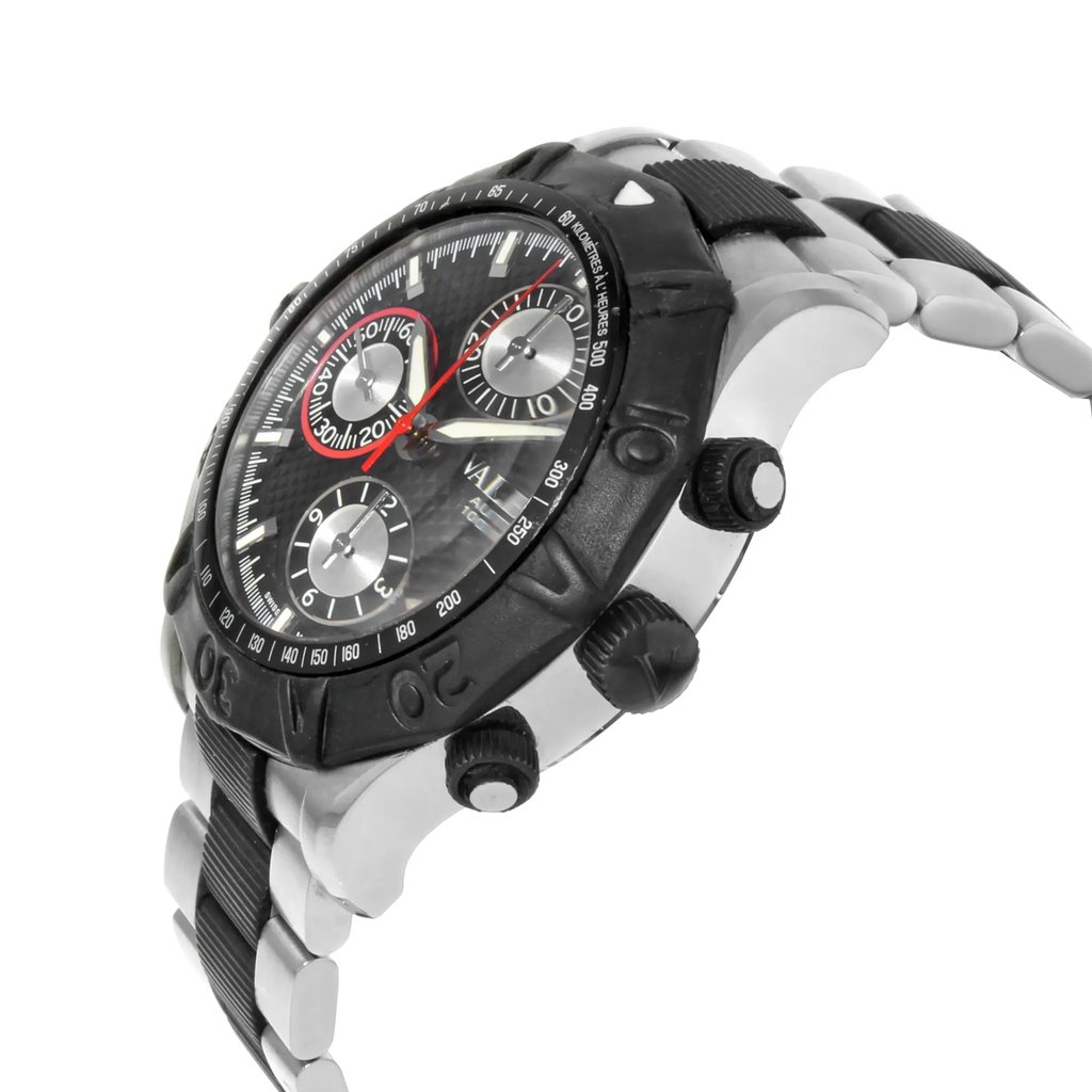 View Of Crown Facing Side Of Valentino V40LCA9R909-S09R Stainless Steel Watch Pre Owned Condition