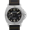 Up Close Front Facing Picture Of Panerai PAM00024 Stainless Steel Watch Pre Owned Condition