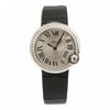 Front Full View Of Cartier W4BL0003 Stainless Steel Watch Pre Owned Condition Good