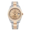 Front Full View Of Rolex 126303-0009 Stainless Steel Watch Display Model Condition Excellent