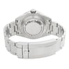 Back View Of Solid Back Case And Closed Stainless Steel Band Of Rolex 126600 Watch Display Model Condition