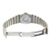 Back View Of {Caseback} Back Case And Open Stainless and Solid Gold Band Of OMEGA 795.108 Watch Pre Owned Condition