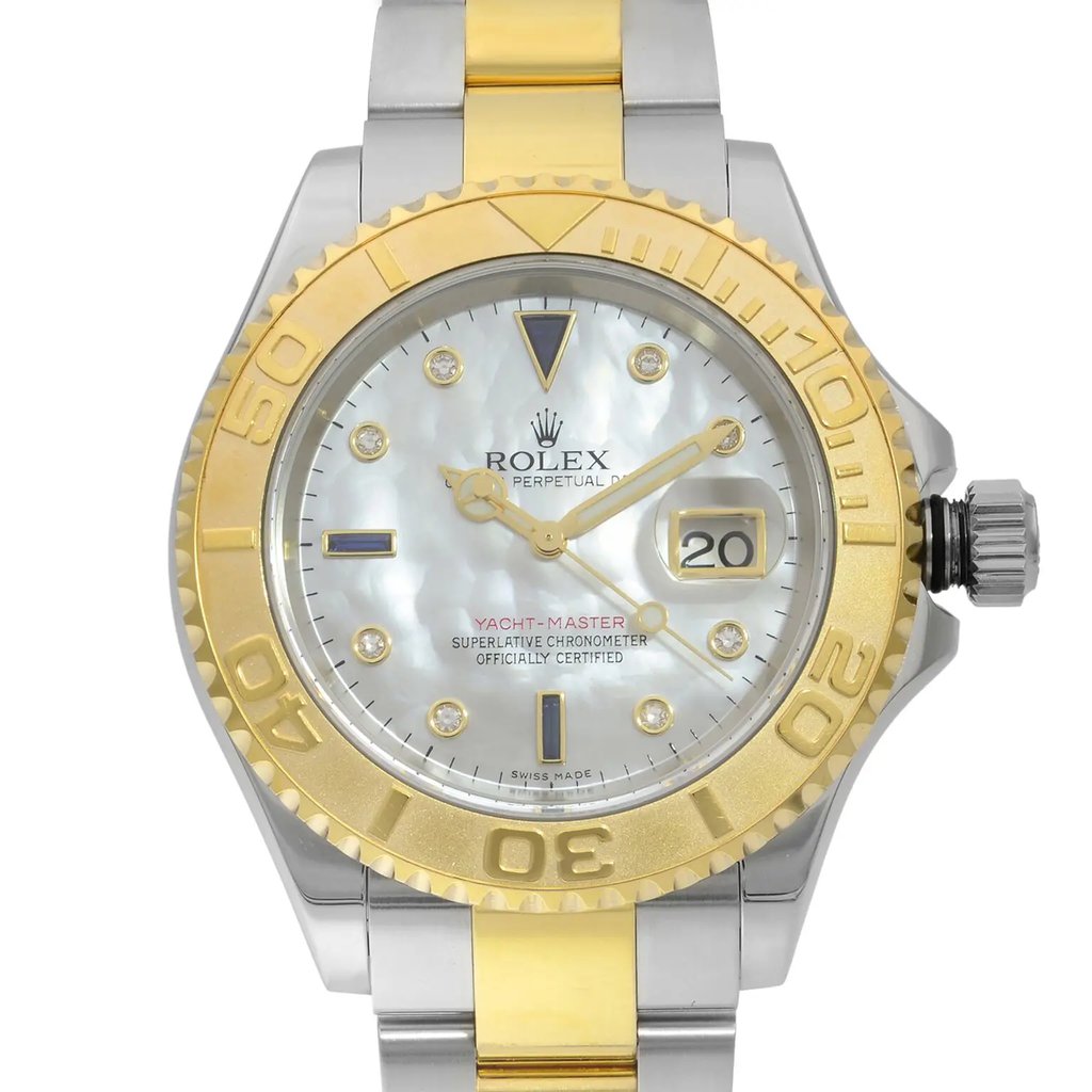 Up Close Front Facing Picture Of Rolex 16623 Stainless Steel Watch Pre Owned Condition