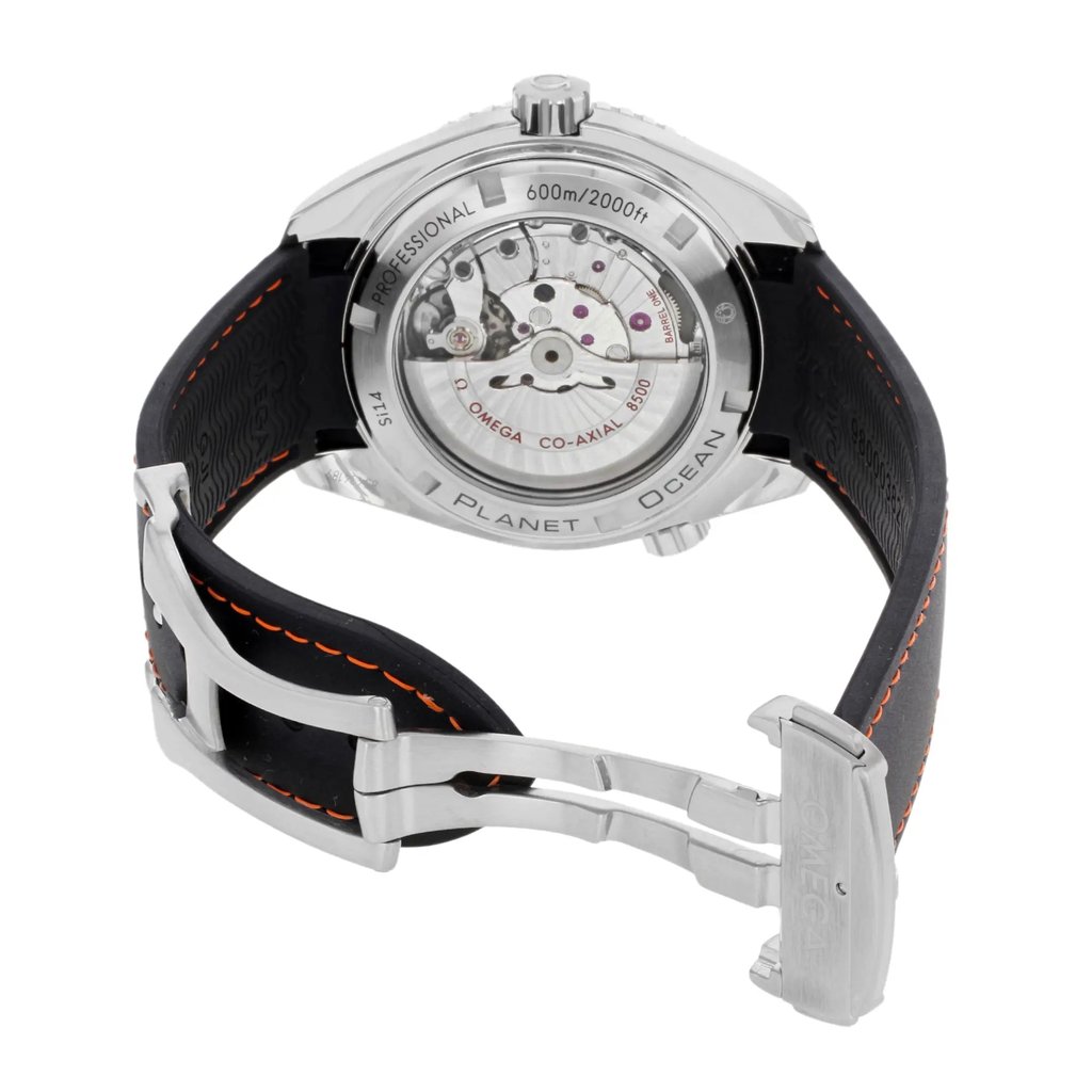Back View Of {Caseback} Back Case And Open Silicon/Rubber Band Of OMEGA 232.32.46.21.01.005 Watch Pre Owned Condition