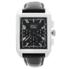 An image of a Wristwatch by Zenith. This Pre Owned item is designed for Men, featuring a Luxury style. It has a Mechanical (Automatic) movement and an Analog display with a Black dial color. The indices include 12-Hour Dial,Arabic Numerals,Multi Dial. The band is made of Leather and the case is made of Stainless Steel. The watch has a Rectangle shape with a case size of 36 mm and a case thickness of 13 mm.