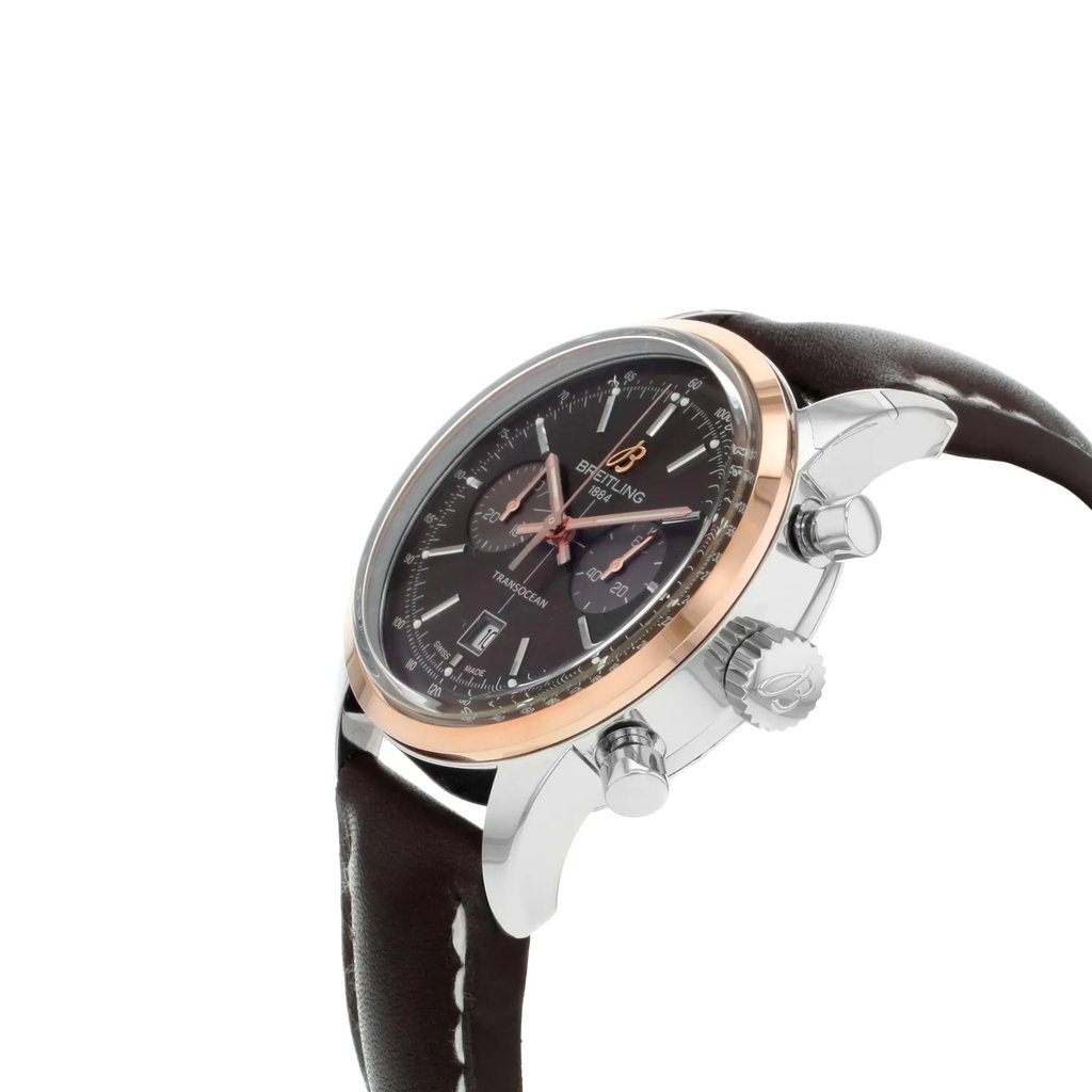 View Of Crown Facing Side Of Breitling U4131012/Q600-431x Stainless Steel Watch Pre Owned Condition