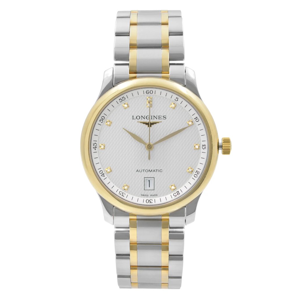 Front Full View Of Longines L2.628.5.77.7 Stainless Steel Watch New With Defects Condition Good