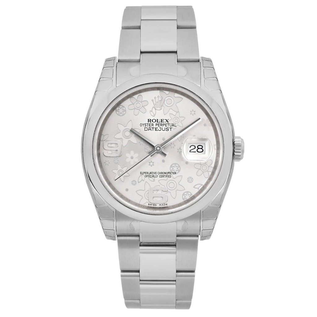 Front Full View Of Rolex 116200 sfao Stainless Steel Watch Unworn Condition Excellent