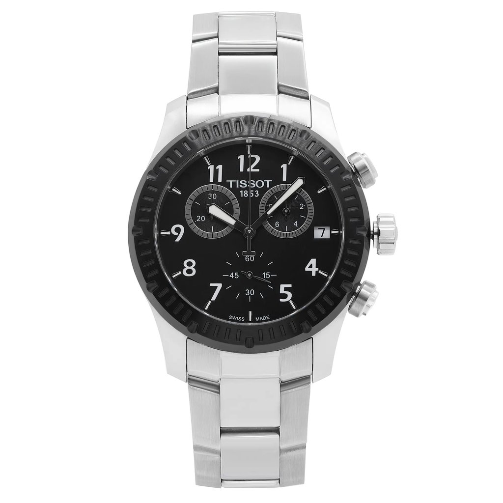 Front Full View Of Tissot T039.417.21.057.00 Stainless Steel Watch New With Defects Condition Excellent