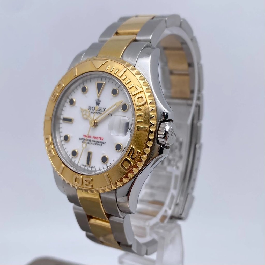 View Of Crown Facing Side Of Rolex 168623 Stainless Steel Watch Pre Owned Condition