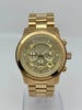 Front Full View Of Michael Kors MK8077 Stainless Steel Watch New With Defects Condition {Product Condition}