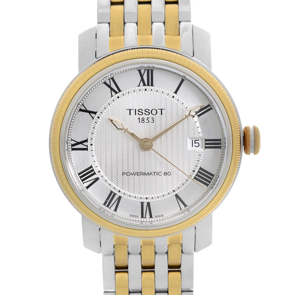 Up Close Front Facing Picture Of Tissot T097.407.22.033.00 Stainless Steel Watch Pre Owned Condition