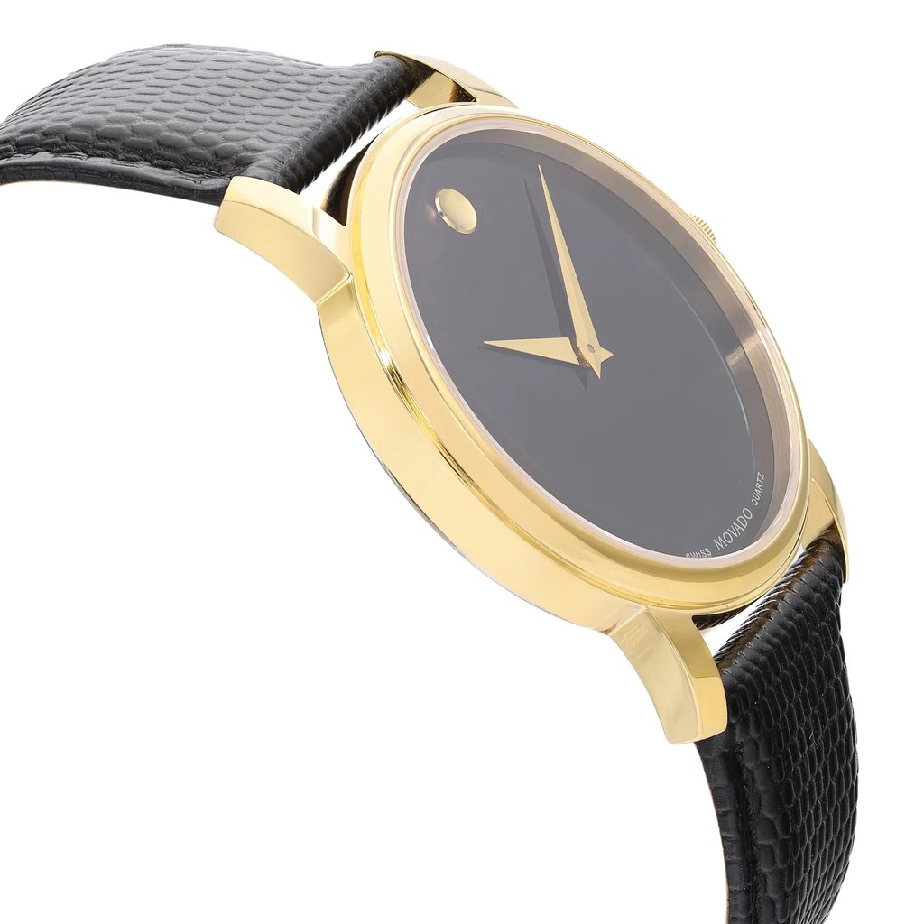 View Of Opposite Crown Facing Side Of Movado MO.01.1.34.6002 Stainless Steel Watch Pre Owned Condition