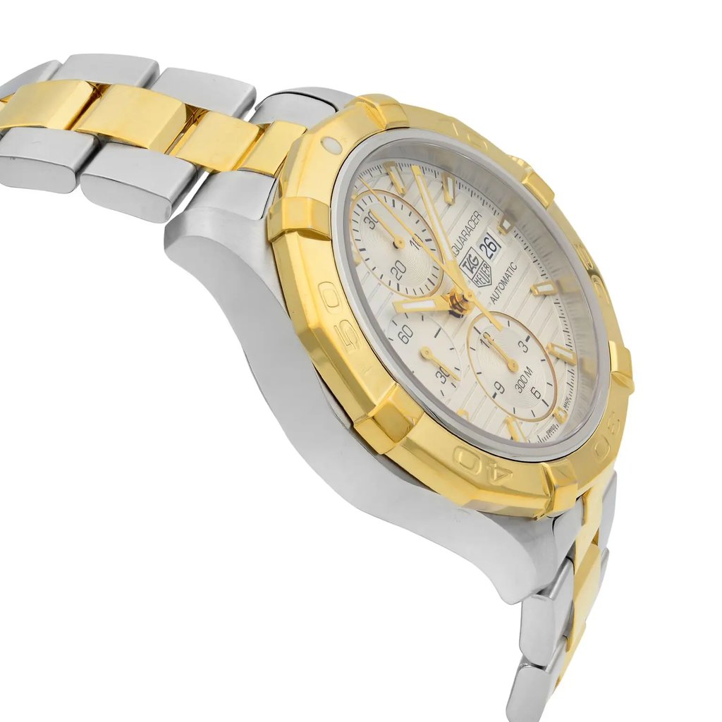View Of Opposite Crown Facing Side Of TAG Heuer CAP2120.BB0834 Stainless Steel Watch Pre Owned Condition