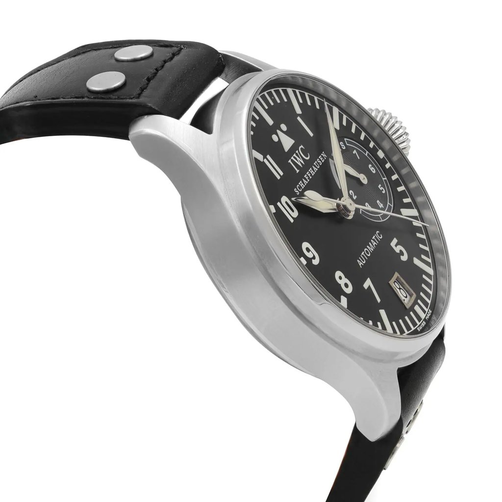 View Of Opposite Crown Facing Side Of IWC IW500201 Stainless Steel Watch Pre Owned Condition
