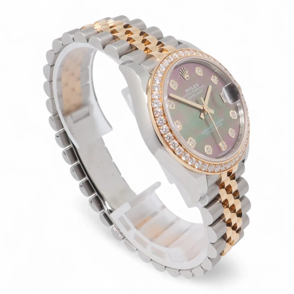 View Of Opposite Crown Facing Side Of Rolex 278383RBR Stainless Steel Watch New Condition