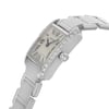 View Of Crown Facing Side Of Cartier WE1002S3 White Gold Watch Unworn Condition
