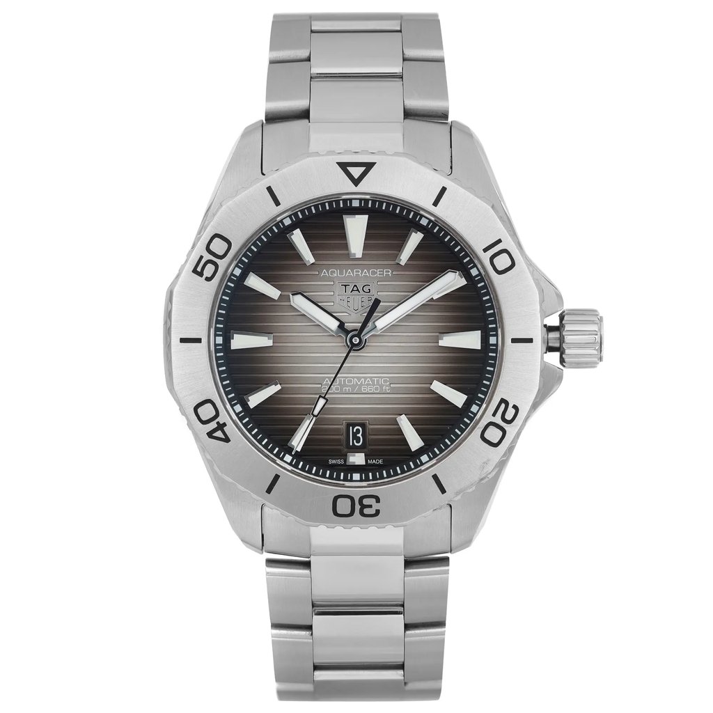 Front Full View Of TAG Heuer WBP2110.BA0627 Stainless Steel Watch Pre Owned Condition Good