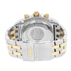 Back View Of {Caseback} Back Case And Closed Stainless & Plated Metal Band Of Breitling IB011012/B968-TT Watch Pre Owned Condition