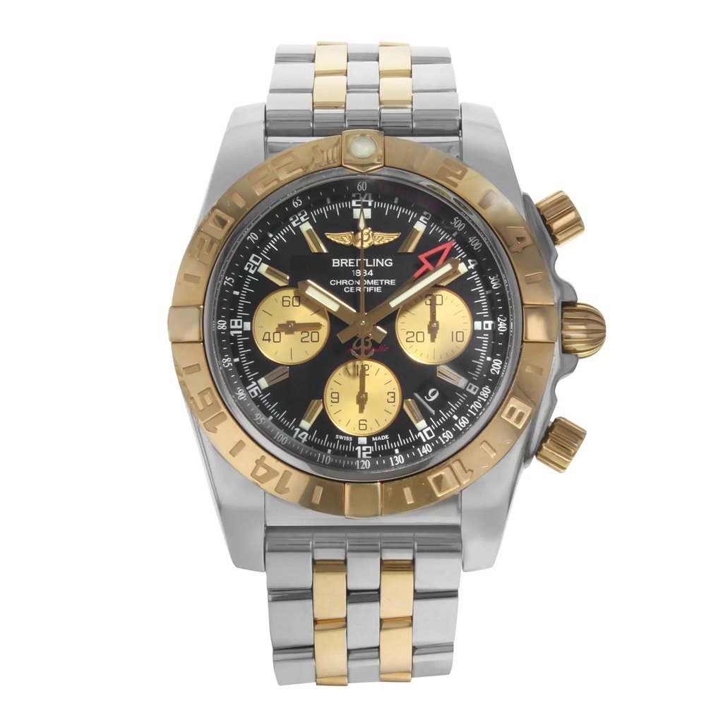Front Full View Of Breitling cb042012/bb86-375c Stainless Steel Watch Pre Owned Condition {Product Condition}