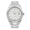 Front Full View Of Rolex 116300 Stainless Steel Watch Pre Owned Condition Excellent