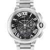 Up Close Front Facing Picture Of Cartier W6920025 Stainless Steel Watch Unworn Condition