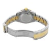 Back View Of Solid Back Case And Open Gold Plated,Stainless Steel,Gold Band Of Rolex 16613 Watch Pre Owned Condition