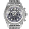 Up Close Front Facing Picture Of Breitling A2336035/F555-150A Stainless Steel Watch Pre Owned Condition