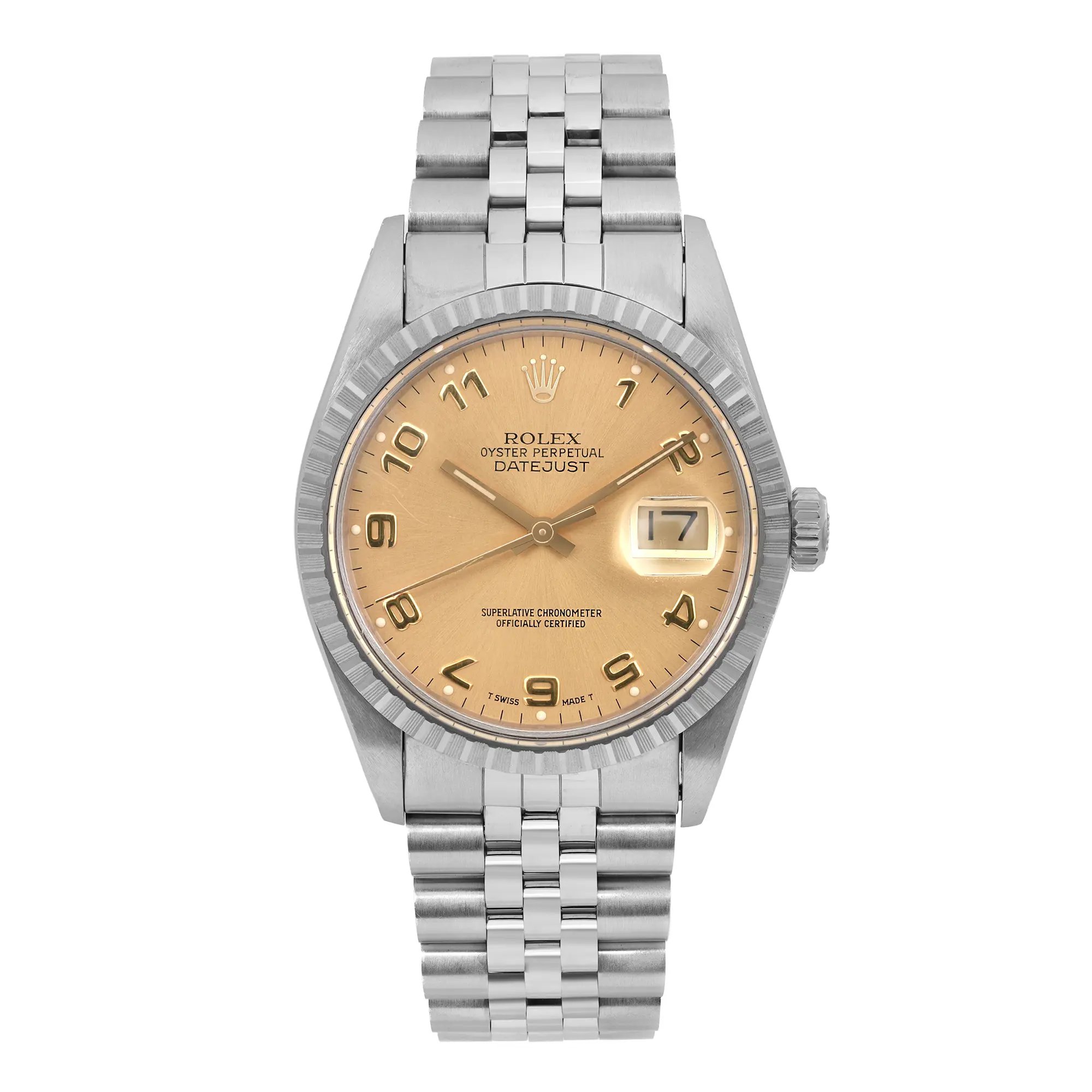 Front Full View Of Rolex 16030 Stainless Steel Watch Pre Owned Condition {Product Condition}