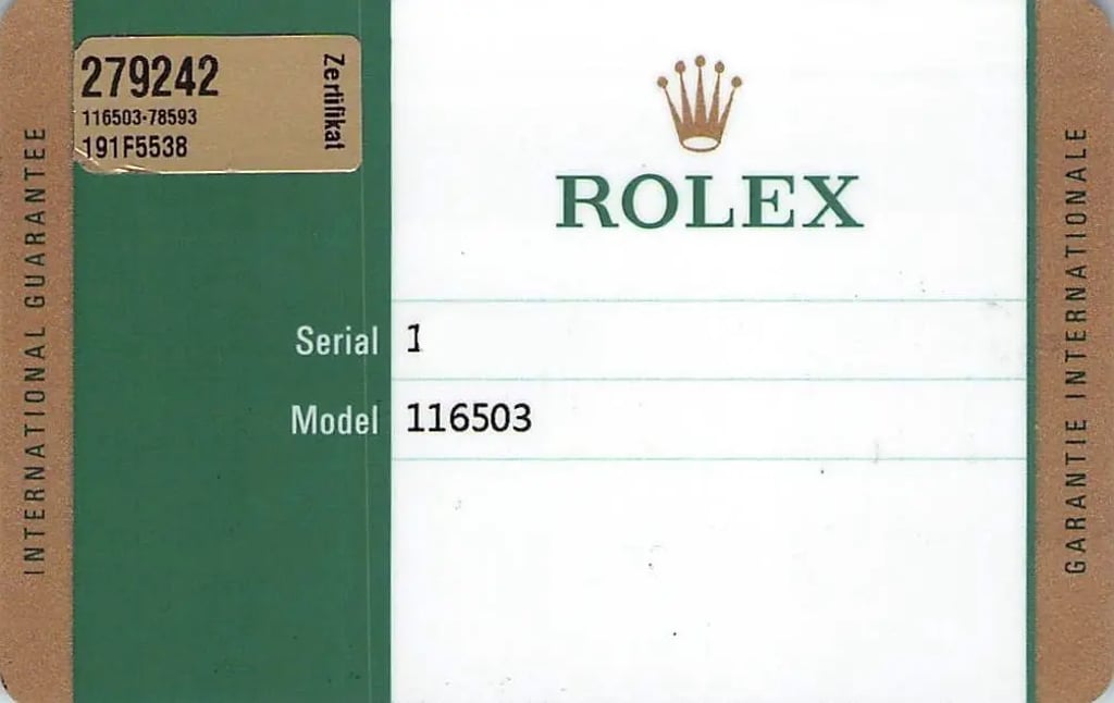  Full View Box And Documents For Rolex 116503 Without watch In The Image 