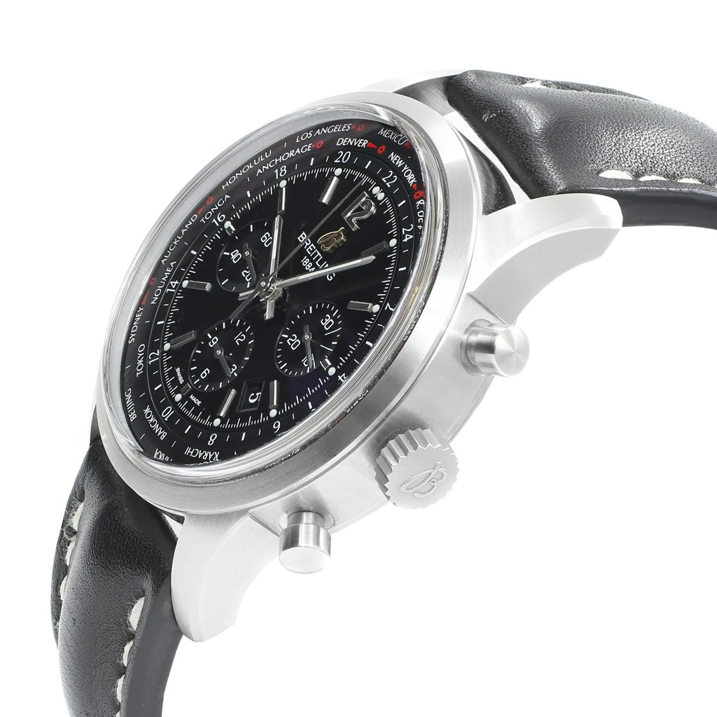 View Of Crown Facing Side Of Breitling AB0510U6/BC26-441X Stainless Steel Watch Pre Owned Condition