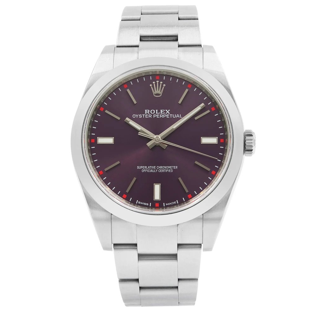 Front Full View Of Rolex 114300 Stainless Steel Watch Pre Owned Condition Good