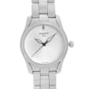 Up Close Front Facing Picture Of Tissot T112.210.11.031.00 Stainless Steel Watch Display Model Condition