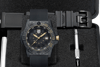  Full View Box, Documents and Luminox 3501.GOLD.SET With Watch In The Image 